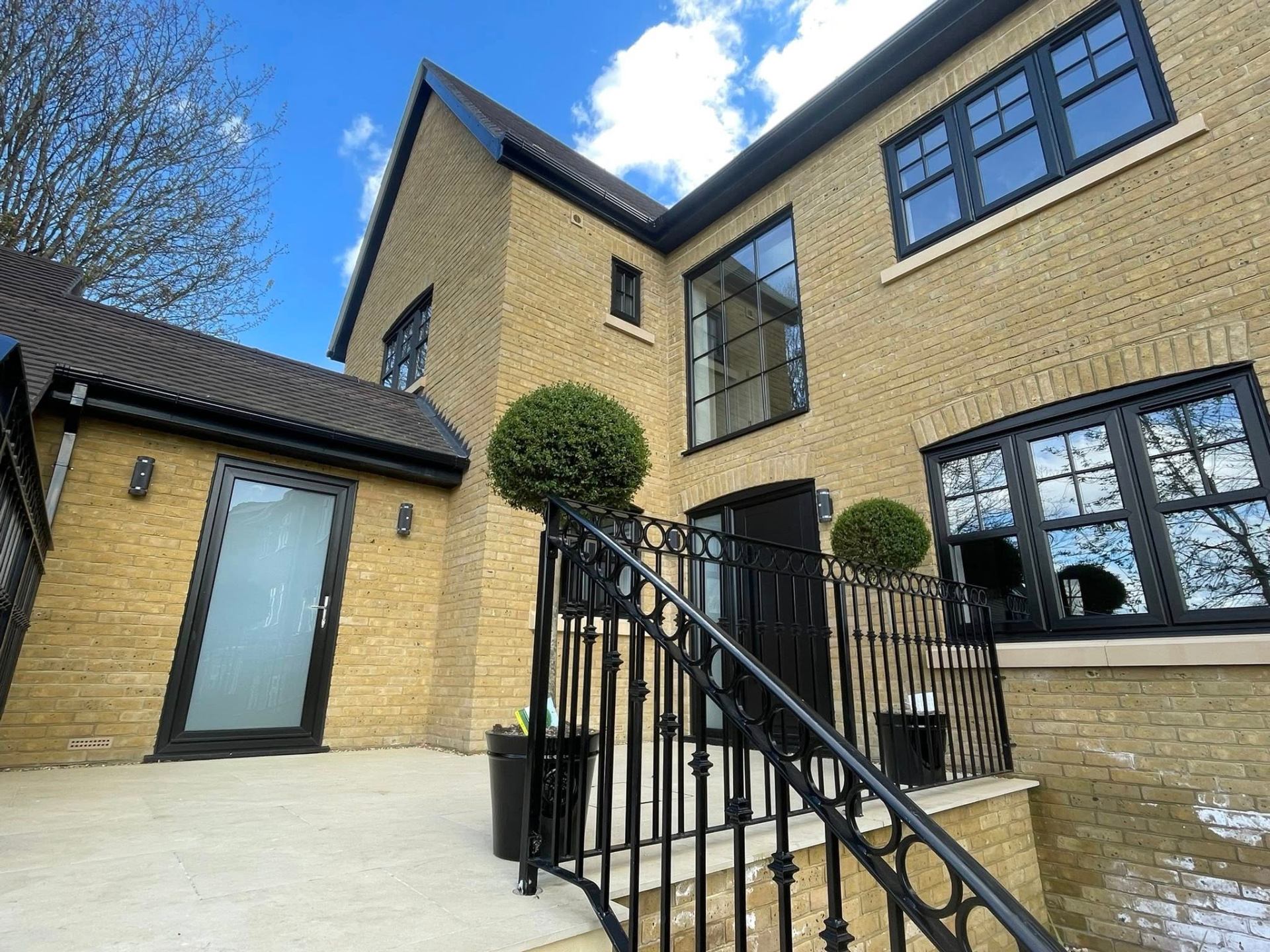 modern brick property exterior — Philbert Construction brickwork project in Reading